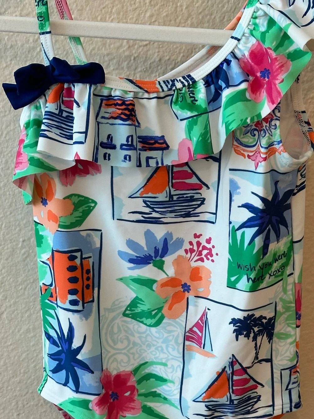 Gymboree Vacation Postcard One Piece Swimsuit